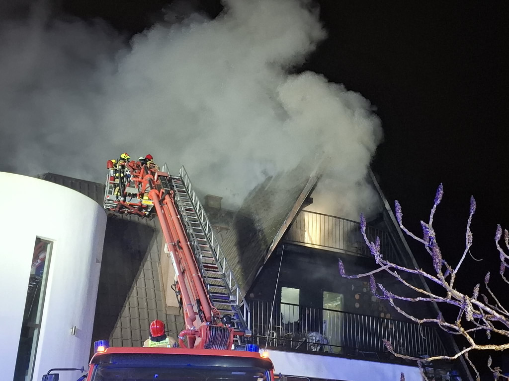 Pożar ośrodka wypoczynkowego w Wieleniu