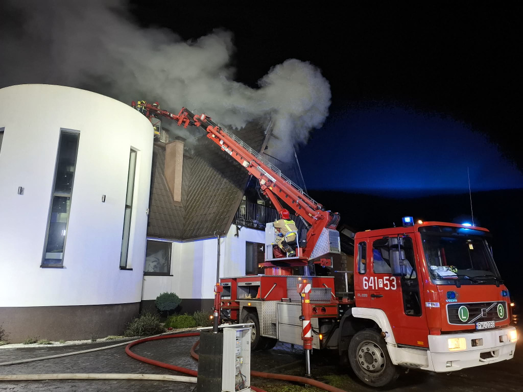 Pożar ośrodka wypoczynkowego w Wieleniu