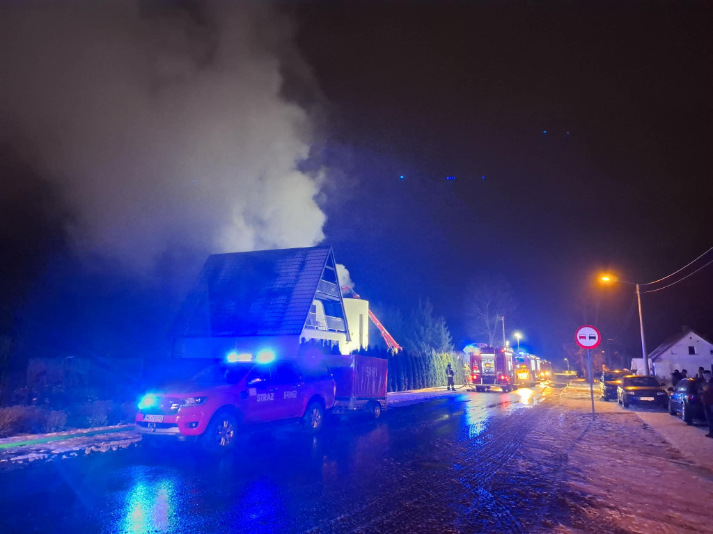 Pożar ośrodka wypoczynkowego w Wieleniu