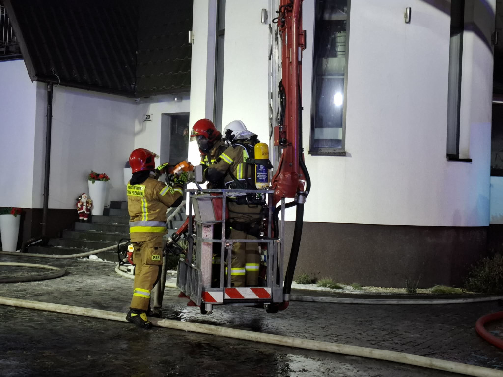 Pożar ośrodka wypoczynkowego w Wieleniu
