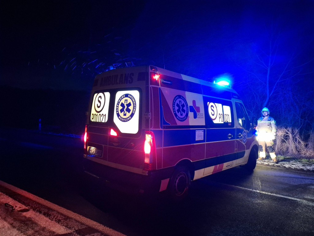 Potrącenie przez ciężarówkę