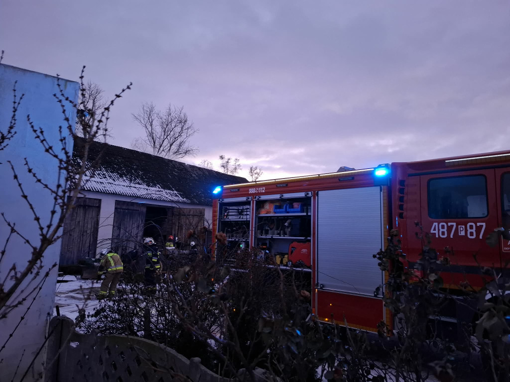 Paliła się stodoła w Żegrówku