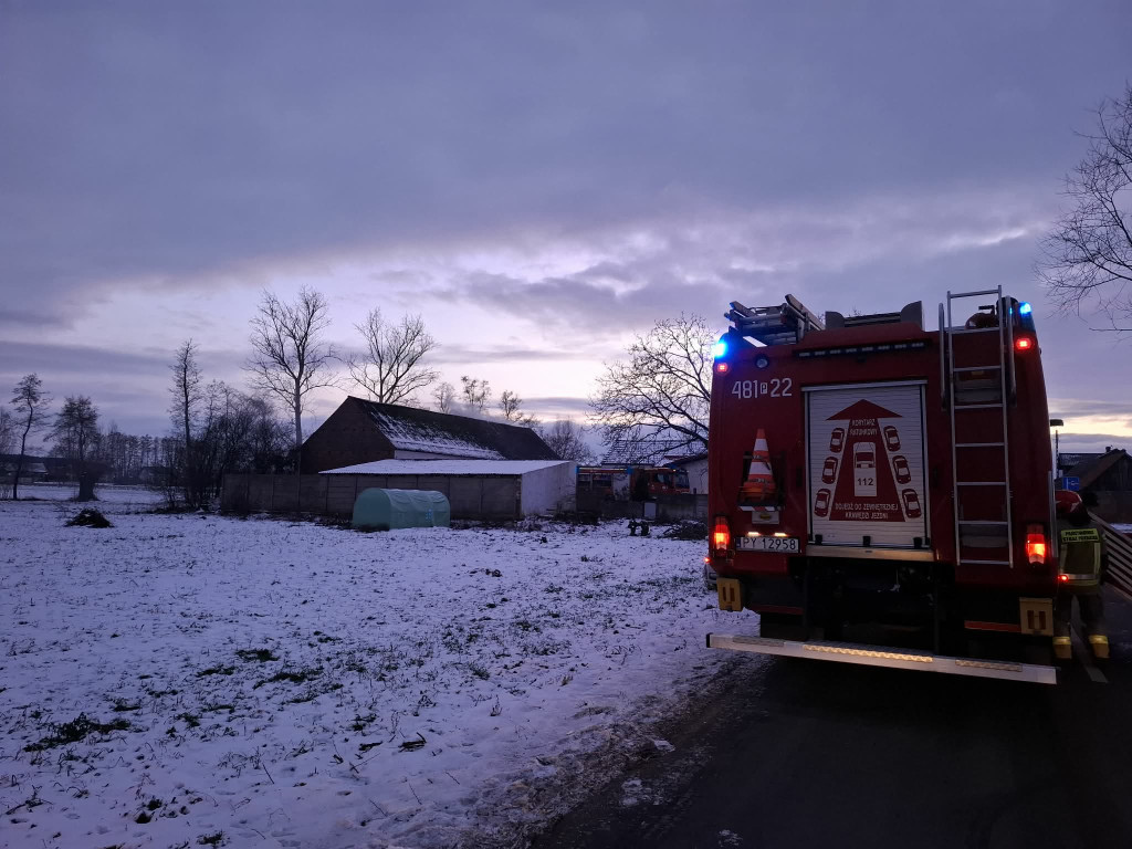 Paliła się stodoła w Żegrówku