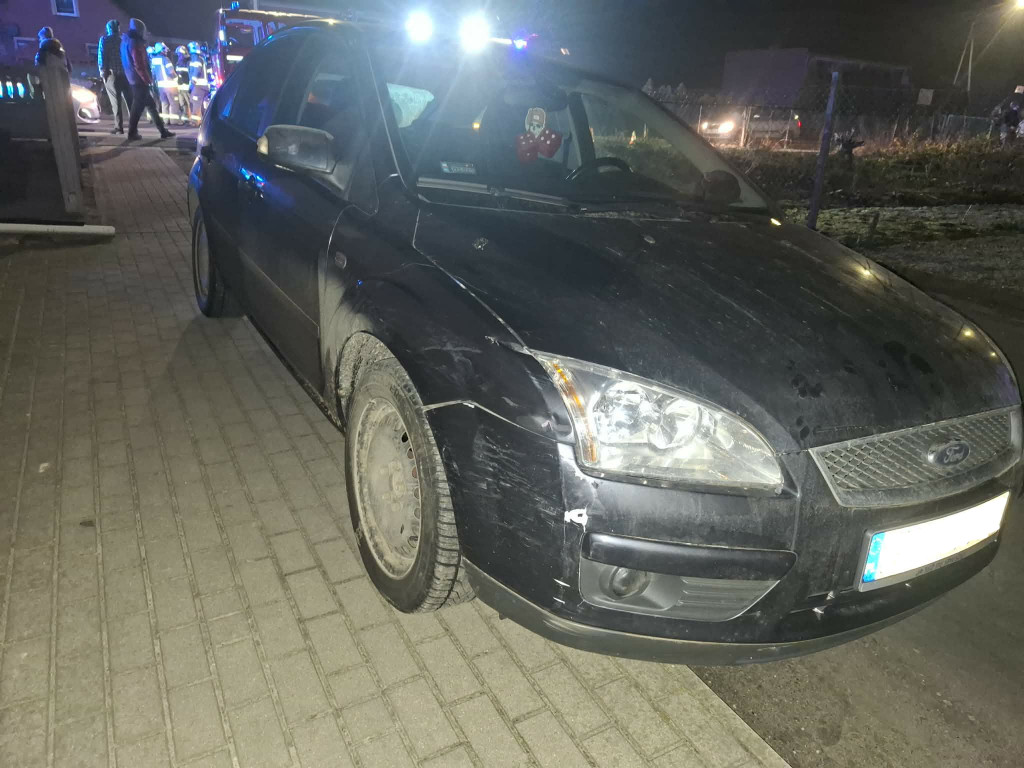 Zderzenie skutera z samochodem