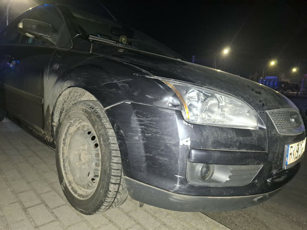 Zderzenie skutera z samochodem