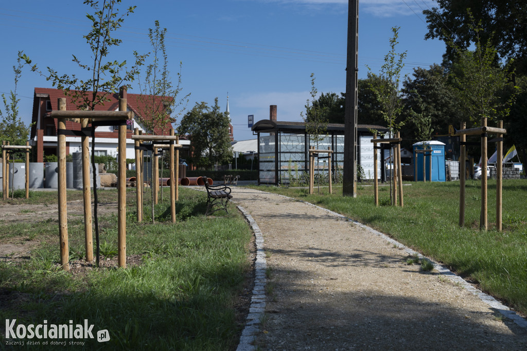Park kieszonkowy i ścieżka w sąsiedztwie Olszynki
