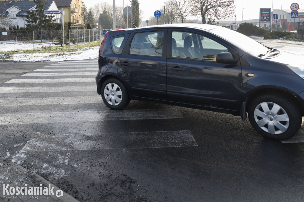 Potrącenie rowerzystki na Gostyńskiej w Kościanie