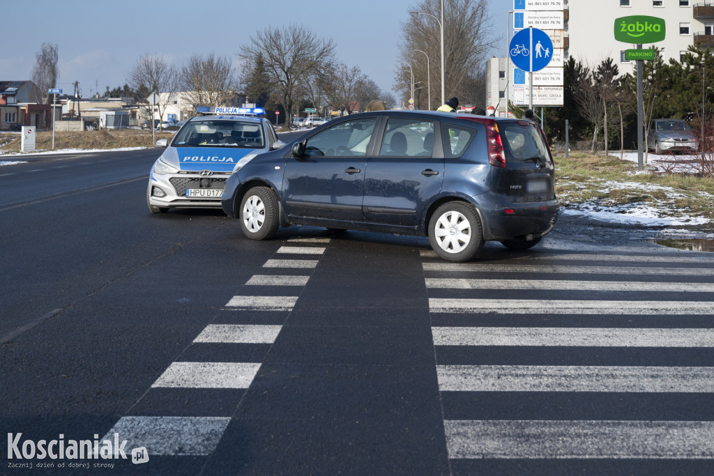 Potrącenie rowerzystki na Gostyńskiej w Kościanie