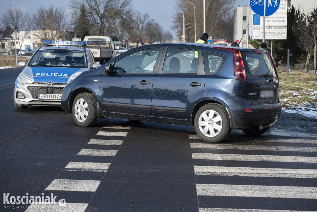 Potrącenie rowerzystki na Gostyńskiej w Kościanie