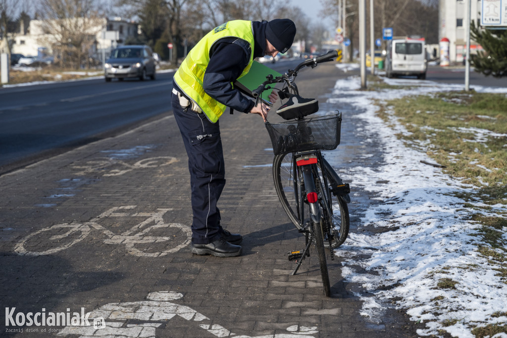 Potrącenie rowerzystki na Gostyńskiej w Kościanie