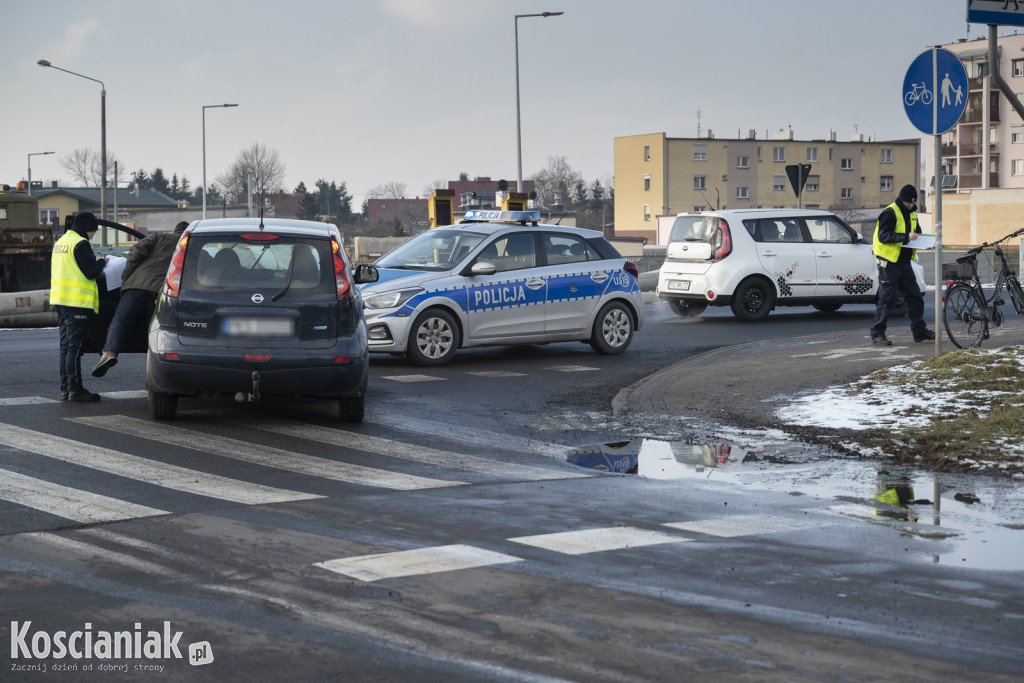 Potrącenie rowerzystki na Gostyńskiej w Kościanie