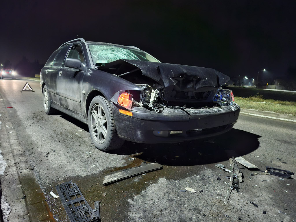 Trzy pojazdy zderzyły się w Przysiece Polskiej