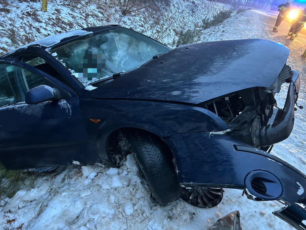 Czołowe zderzenie pomiędzy Nietążkowem a Boguszynem