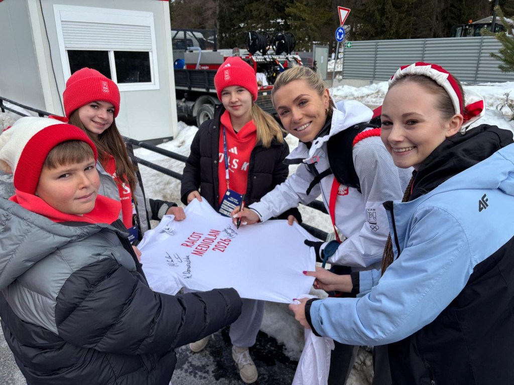 Kibice z Racotu odwiedzili olimpijską wioskę