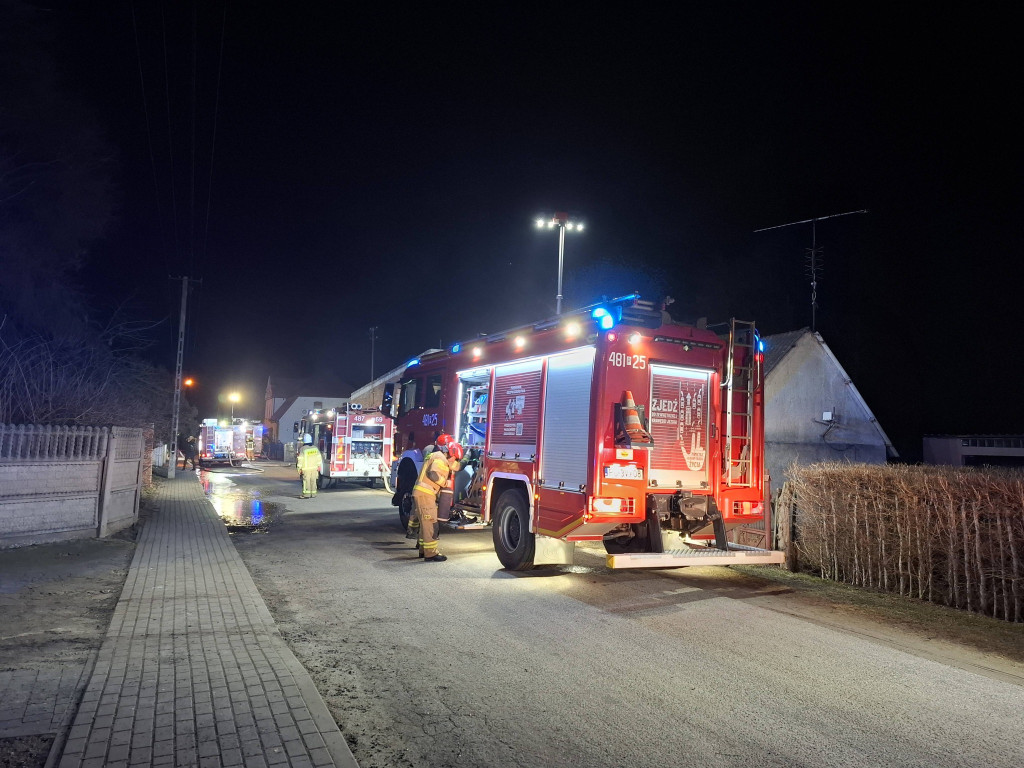 Akcja gaśnicza budynku gospodarczego w Rąbiniu