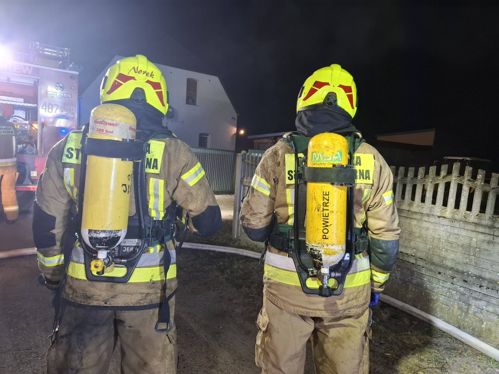 Akcja gaśnicza budynku gospodarczego w Rąbiniu