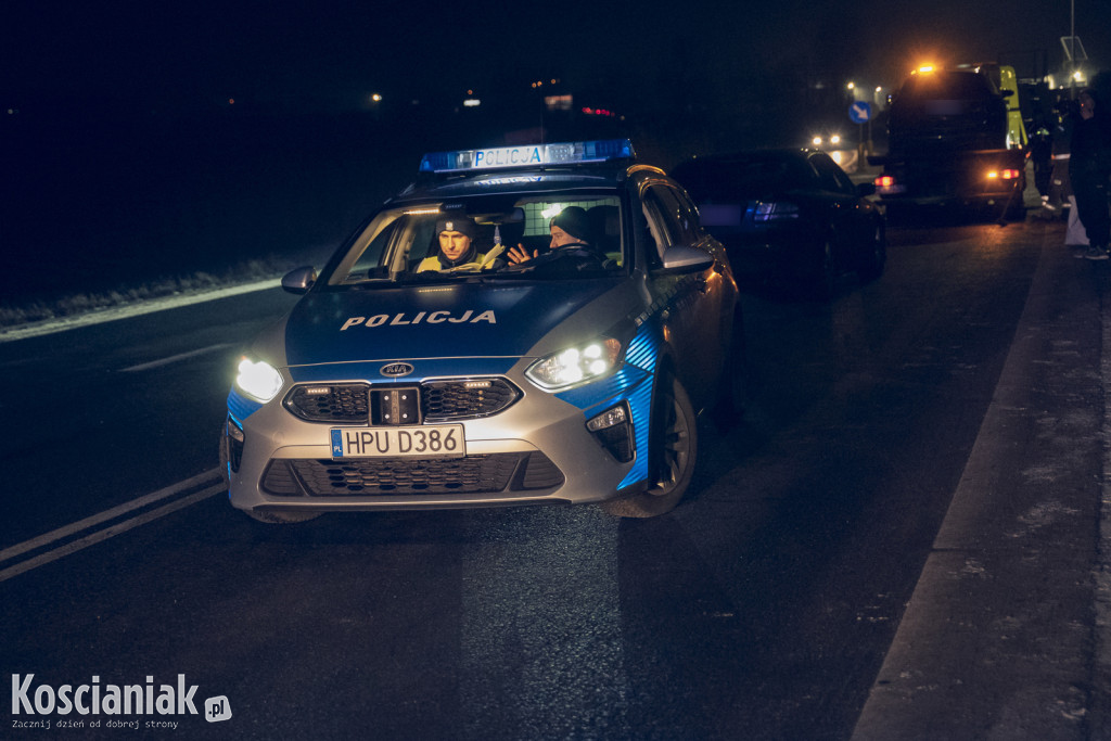 Kolizja na obwodnicy Kościana