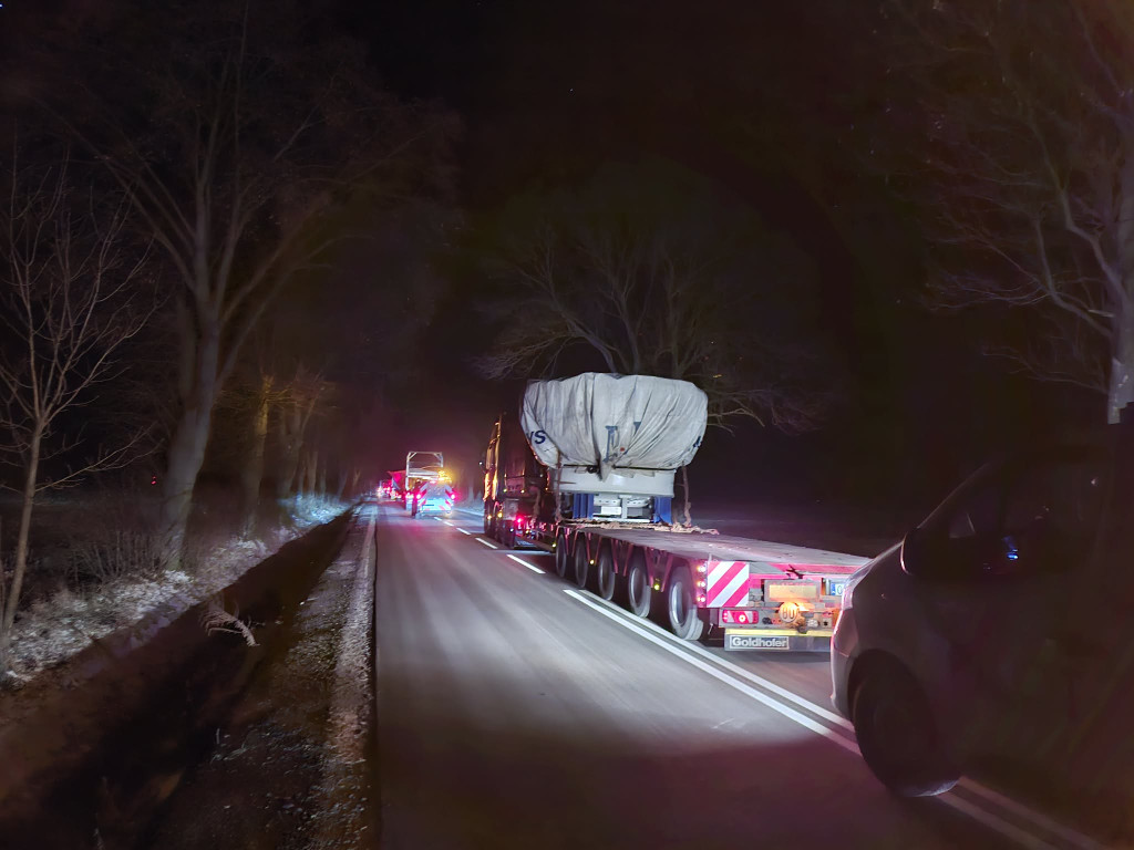 Przejazd kolosów przez Śmigiel