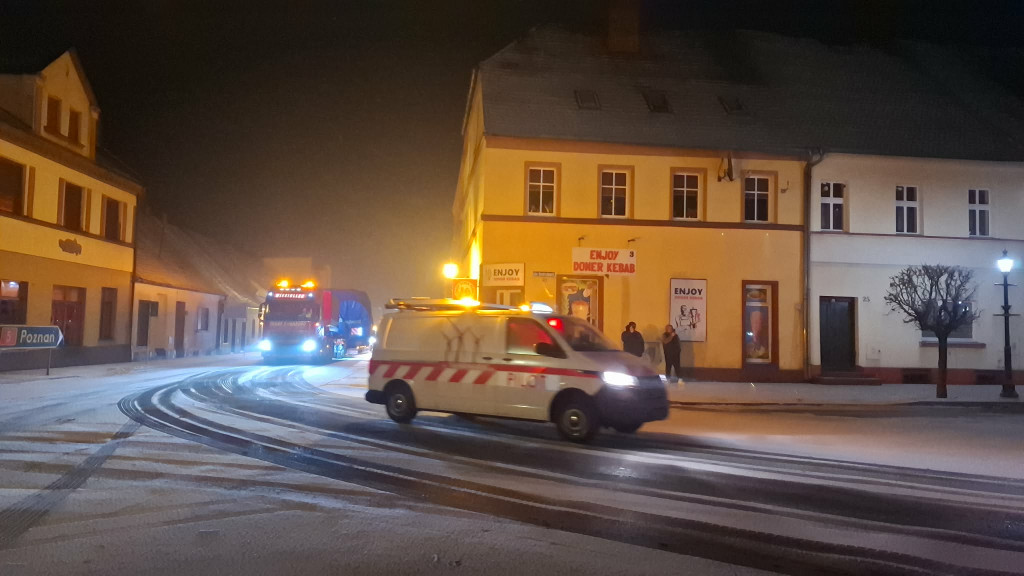 Przejazd kolosów przez Śmigiel