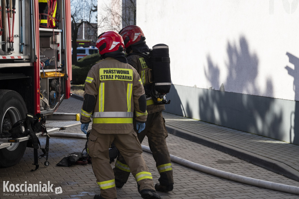 Pożar mieszkania na os. Jagiellońskim w Kościanie