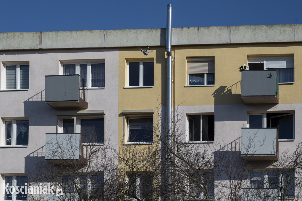 Pożar mieszkania na os. Jagiellońskim w Kościanie