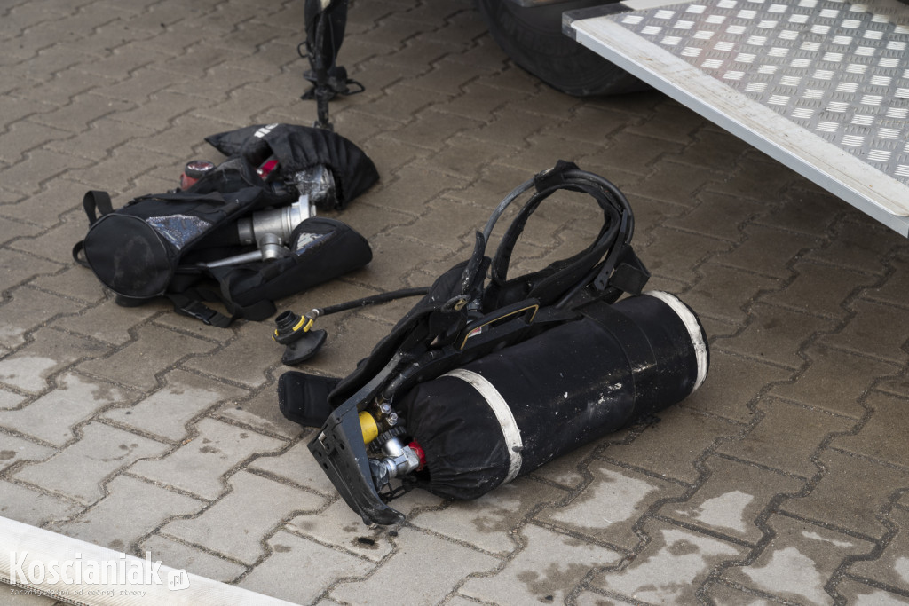 Pożar mieszkania na os. Jagiellońskim w Kościanie