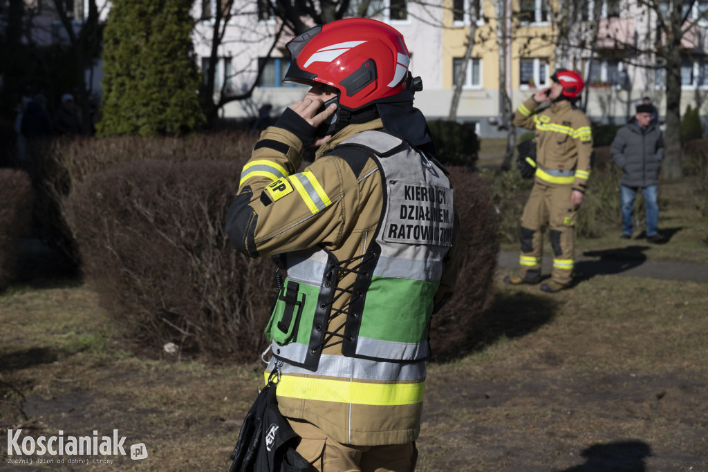 Pożar mieszkania na os. Jagiellońskim w Kościanie