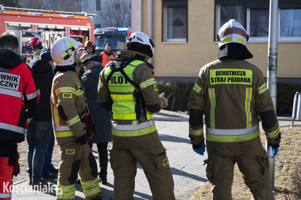 Pożar mieszkania na os. Jagiellońskim w Kościanie