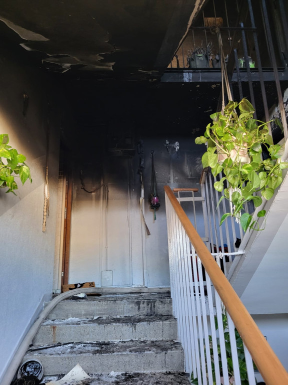 Po pożarze spędzą noc poza swoimi mieszkaniami