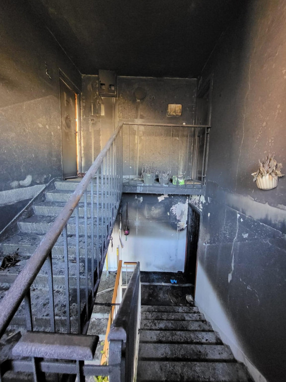 Po pożarze spędzą noc poza swoimi mieszkaniami