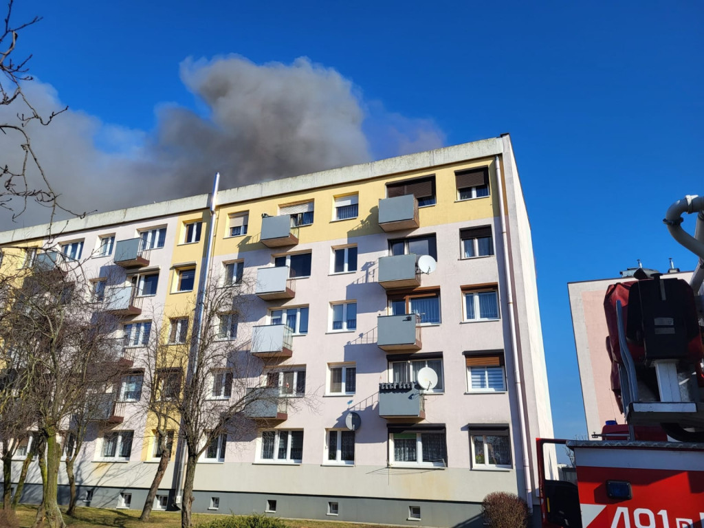 Po pożarze spędzą noc poza swoimi mieszkaniami