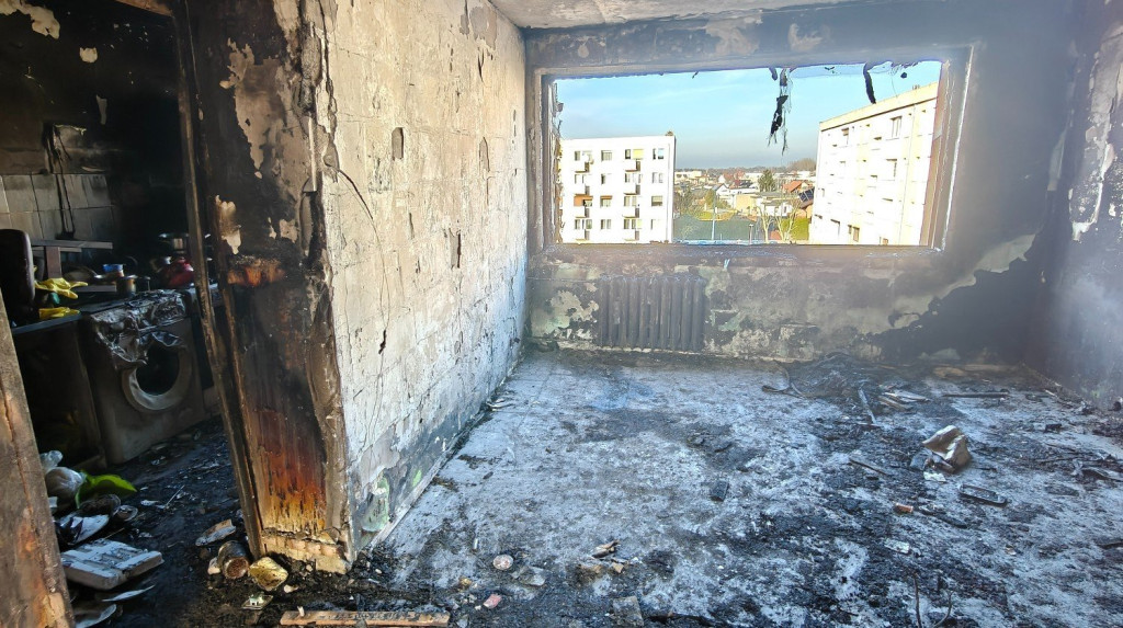  W pożarze mieszkania stracili wszystko