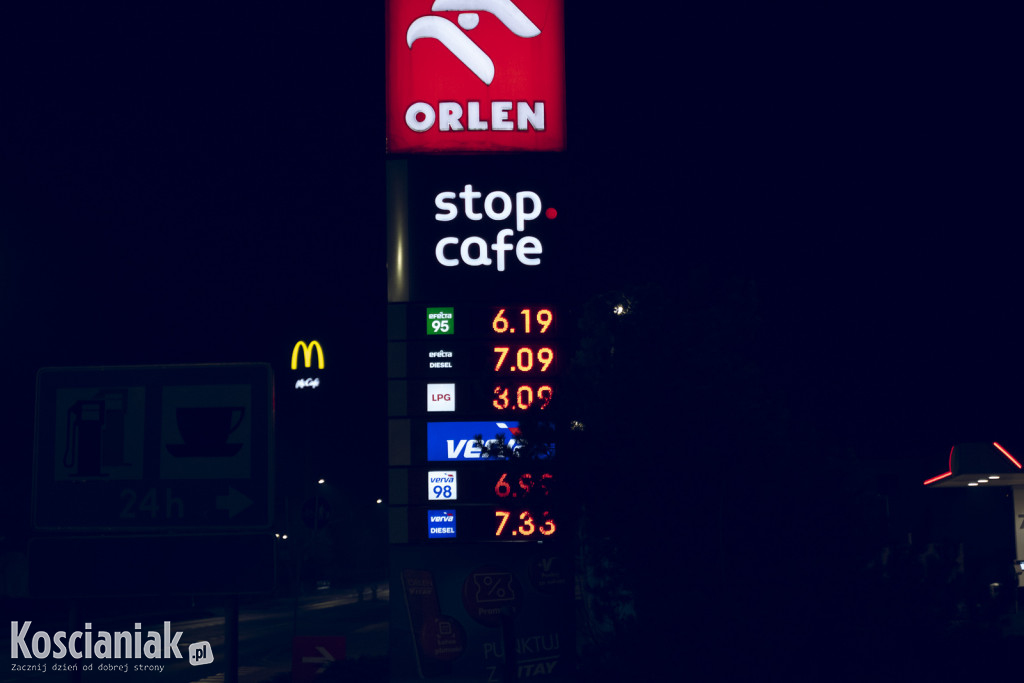 Paliwa w Kościanie ostro w górę. Diesel najmocniej