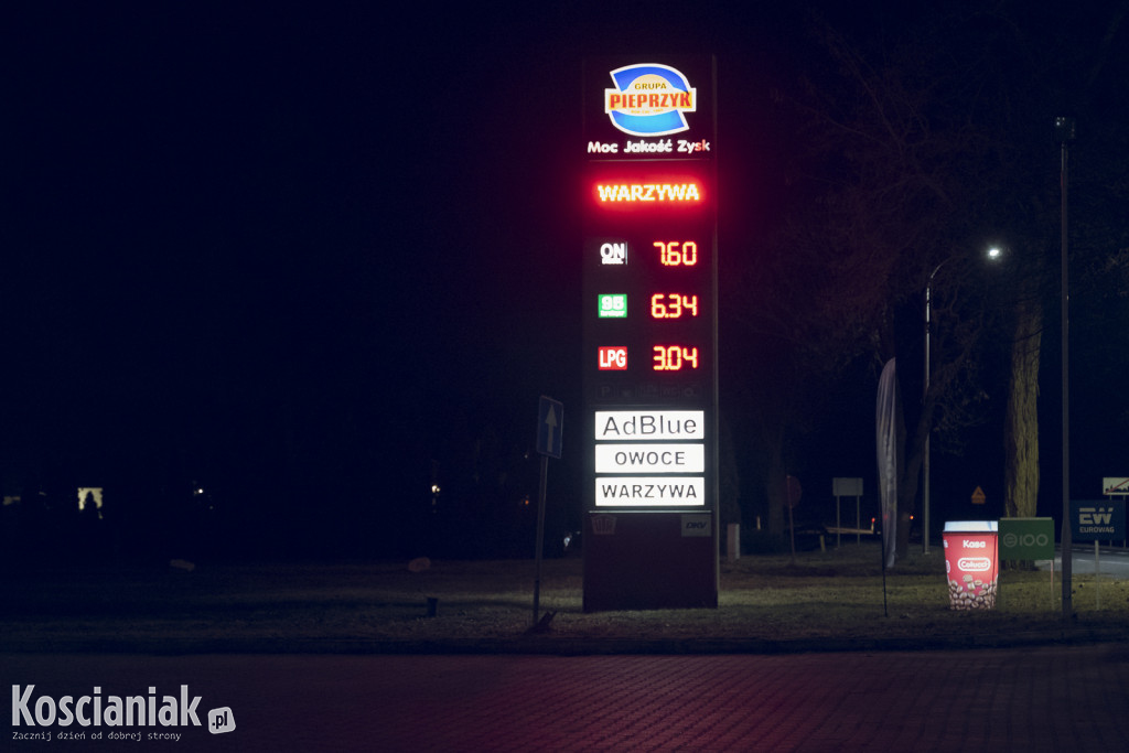Paliwa w Kościanie ostro w górę. Diesel najmocniej