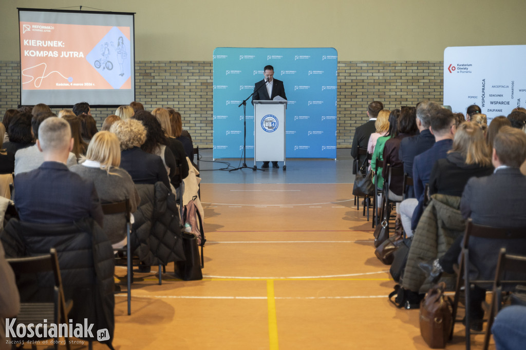 O reformie edukacji w Kościanie z wiceminister