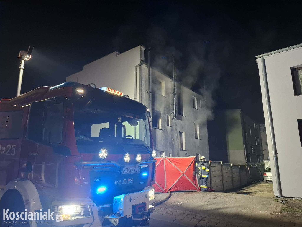 Tragiczny pożar na Gostyńskiej w Kościanie