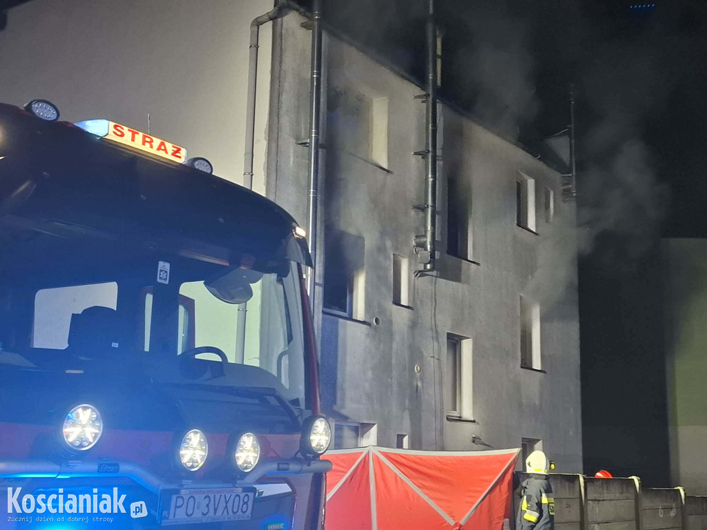 Tragiczny pożar na Gostyńskiej w Kościanie
