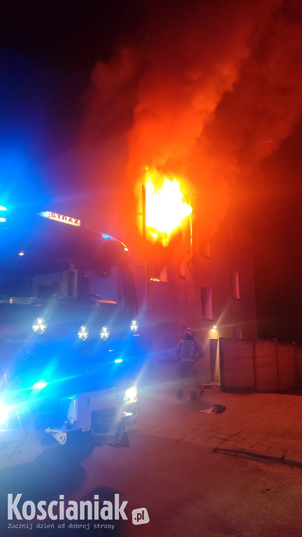 Tragiczny pożar na Gostyńskiej w Kościanie