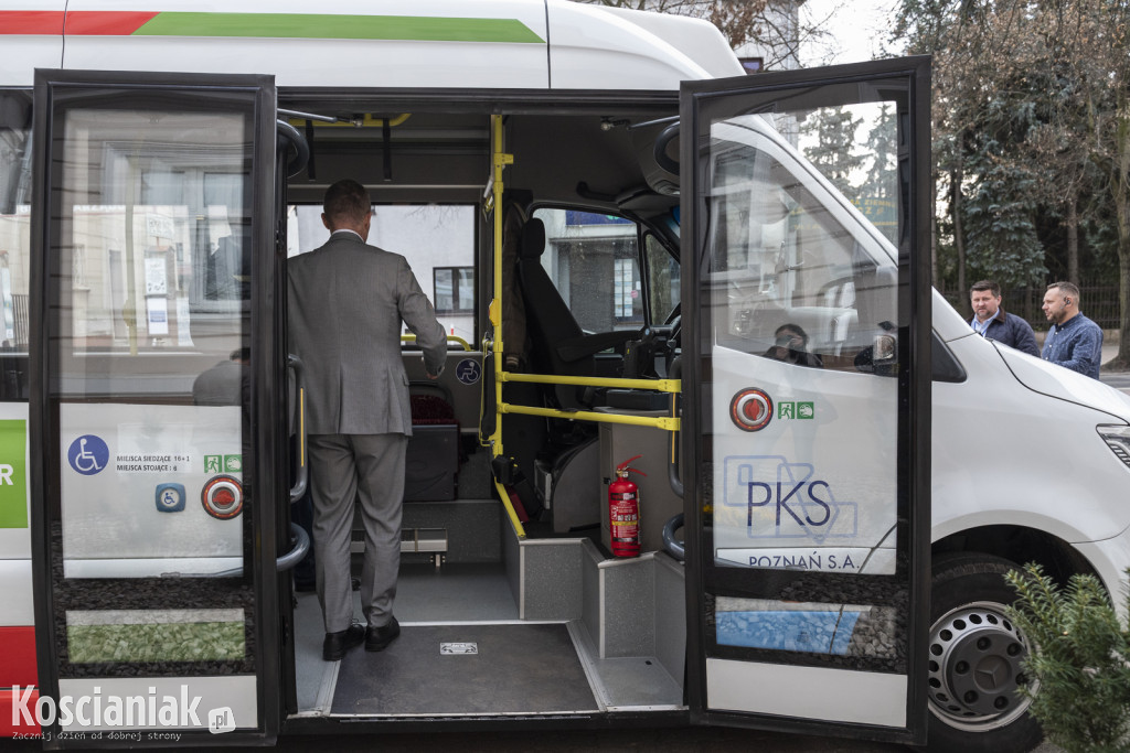 Jazda próbna autobusu Linii nr 1 w Kościanie
