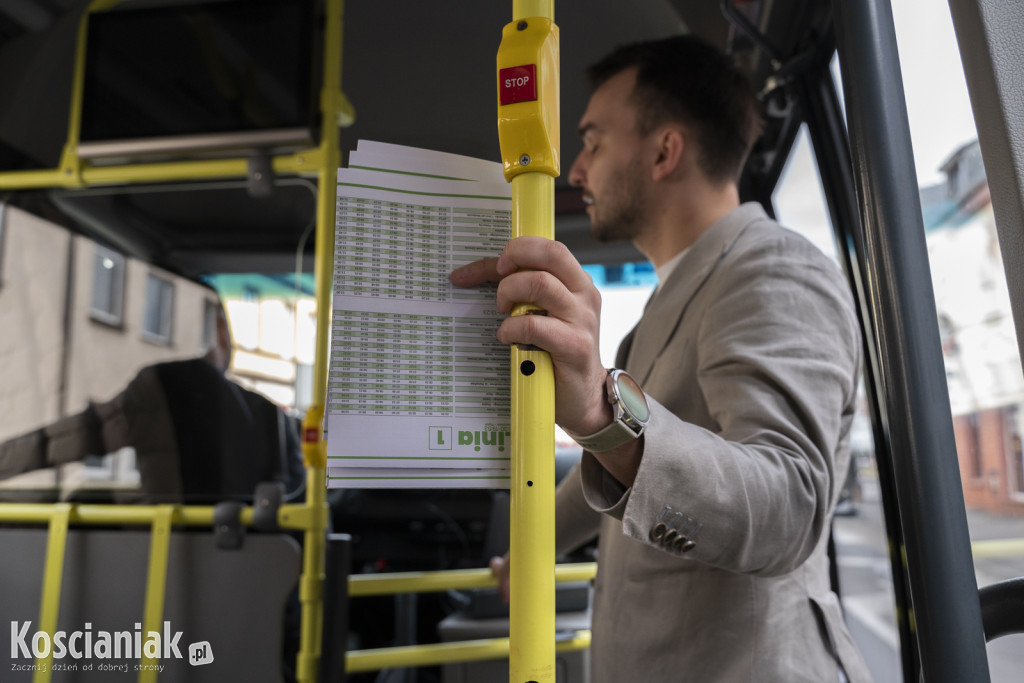 Jazda próbna autobusu Linii nr 1 w Kościanie