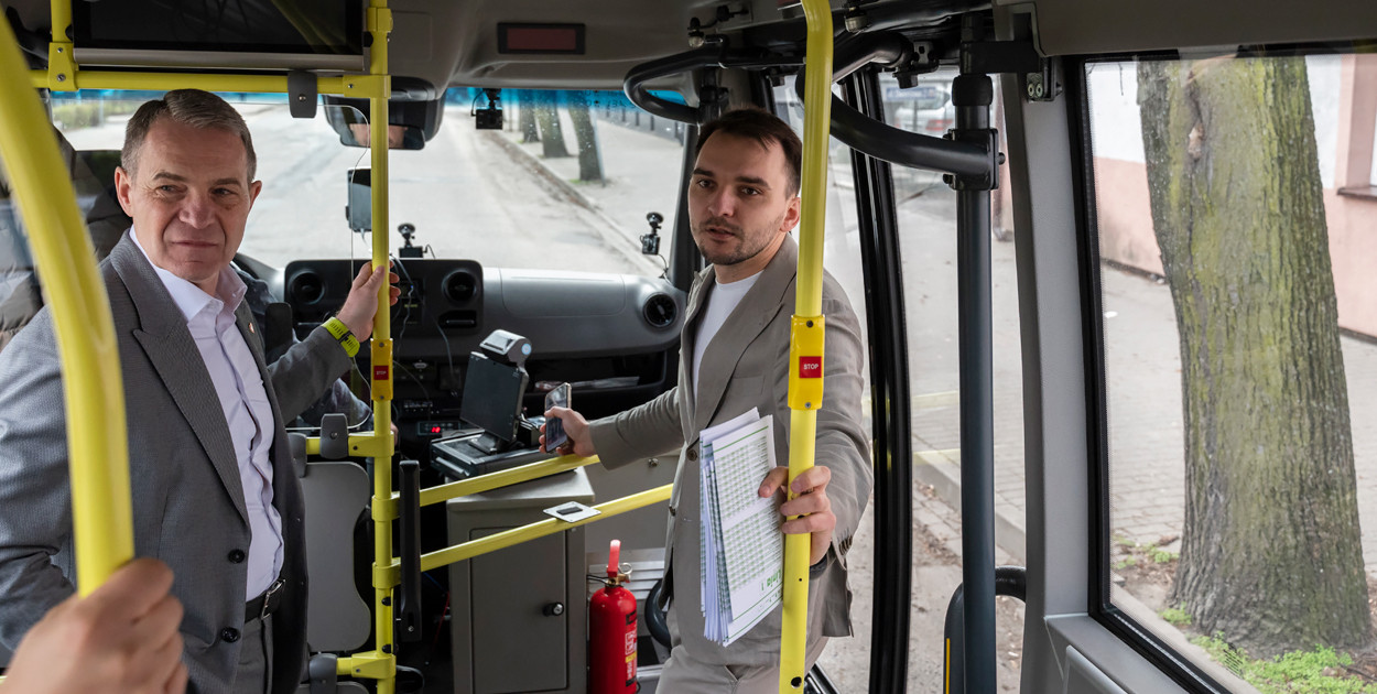 Jazda próbna autobusu Linii nr 1 w Kościanie