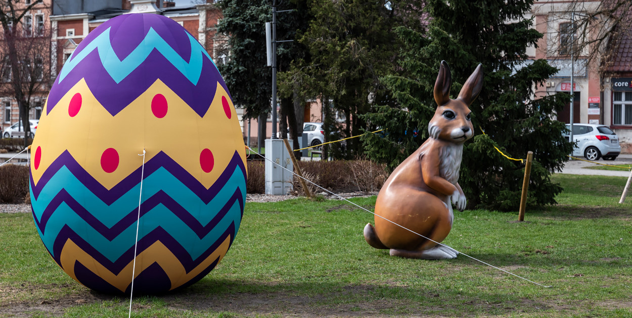 Ozdoby wielkanocne i wiosenne w Kościanie
