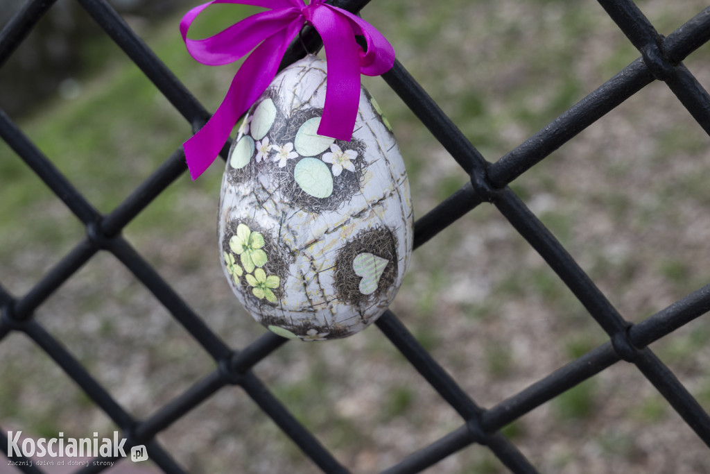 Ozdoby wielkanocne i wiosenne w Kościanie