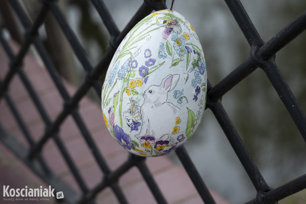 Ozdoby wielkanocne i wiosenne w Kościanie