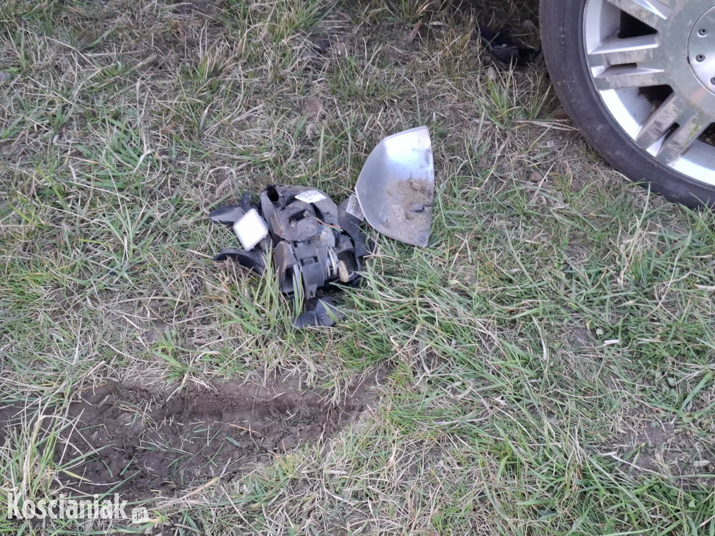 Wypadł z drogi na MOP Kokorzyn