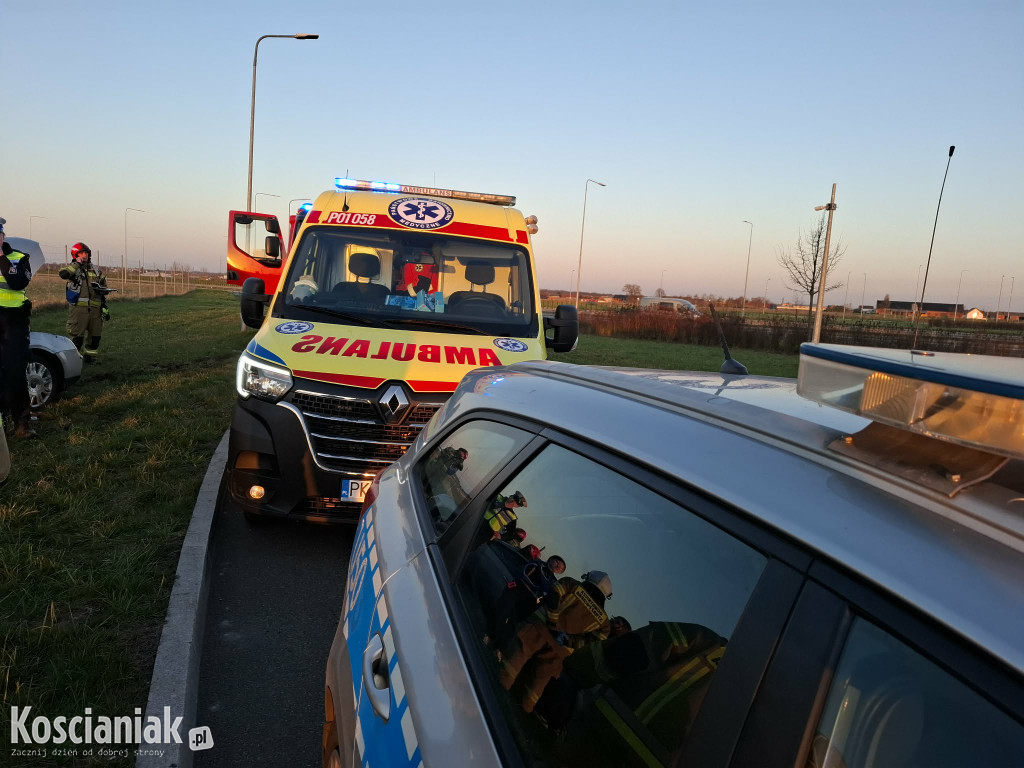 Wypadł z drogi na MOP Kokorzyn