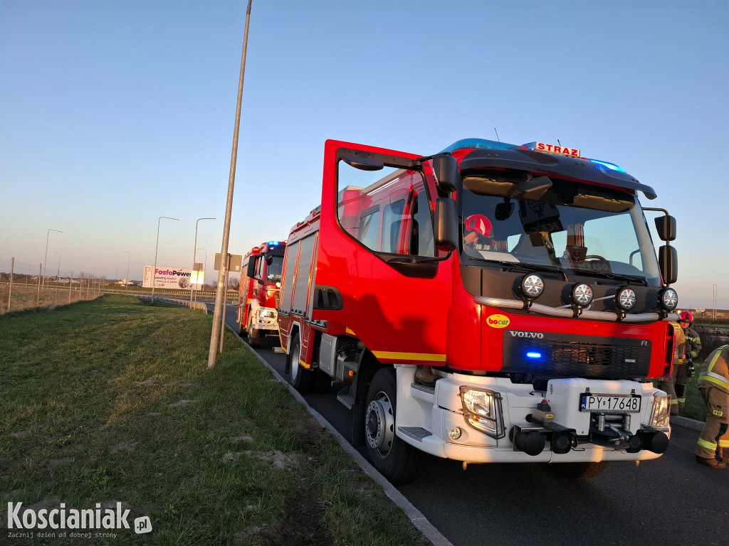 Wypadł z drogi na MOP Kokorzyn