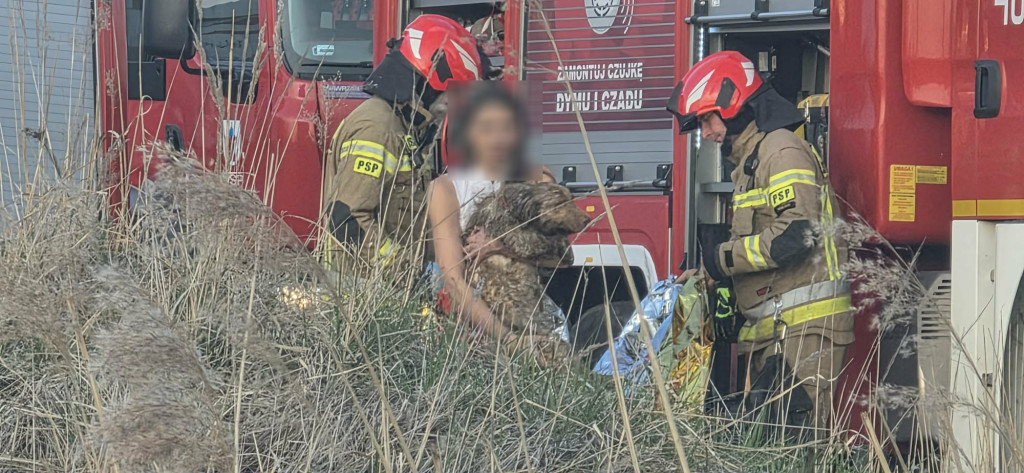 Pożar przyczepy kempingowej