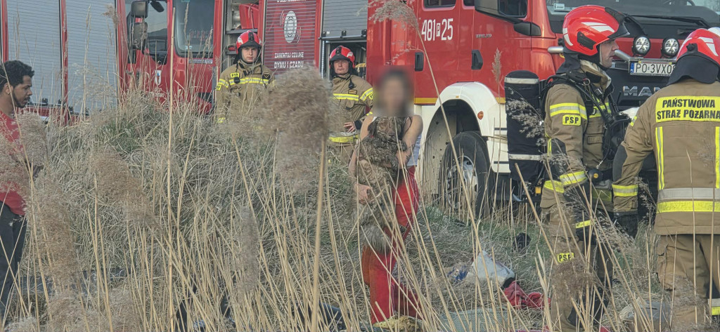 Pożar przyczepy kempingowej