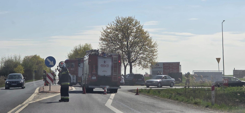 Dwa zdarzenia drogowe z udziałem motocyklistów